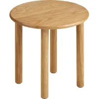 Ebuy24 Iselin table basse table d’appoint Ø40 cm chêne.