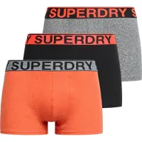 Superdry Boxers gris chiné / mandarine / noir