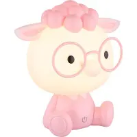 Globo Lampe de chambre pour enfants Sheepy rose