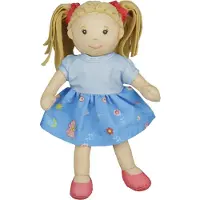 Heless Stoffpuppe "Pippa" mit Kleidchen zum An- und Ausziehen, 22 cm