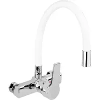 Fala Robinet de cuisine, mural flexible, blanc