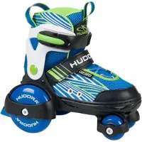 Hudora Garçons, Patins à roulettes, Mon premier garçon quad (26, 27, 28, 29), Bleu, Vert
