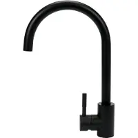 Fala Robinet de cuisine Steely, noir 26cm, robinet, robinet d'évier, mitigeur