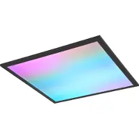 Reality Beta LED plafonnier 18W dimmable noir mat CCT couleur de lumière réglable veilleuse