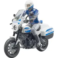 BRUDER Frère, moto de police Scrambler Ducati 62731, Bworld, 15,5 x 19 x 5 cm, 62731