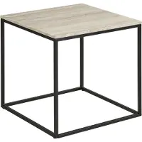 Ebuy24 Iris table basse table d’angleReproduction travertin beige.
