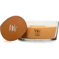 Woodwick Opulent Wood Golden Bourbon bougie parfumée avec mèche en bois (hearthwick) 453.6 g