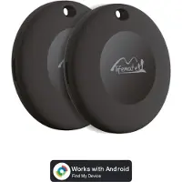 Lifemate Life Tag Android Smart Tag, KeyFinder compatible avec Google Trouver mon appareil APP (Android UNIQUEMENT), Bluetooth Key Finder pour bagages/sacs/valises/portefeuilles, 2 Packs