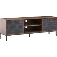 Beliani Meuble Tv Caraquet Marron Foncé