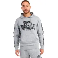 Lonsdale Scousburgh Hoodie Gris 2XL Homme
