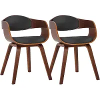 CLP lot de 2 chaises Kingston en similicuir