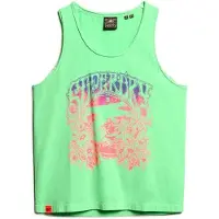 Superdry Psych Surf Graphic Racer Sleeveless T-shirt Vert 2XS Femme