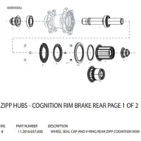 Zipp Cognition Driveside Sealing Ring Noir