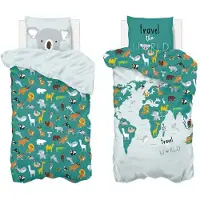 Atmosphera Map Of The World Bedding Multicolore Enfants