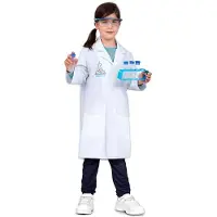 MOM I Want To Be A Scientist Junior Costume Blanc 5-7 Years Enfants