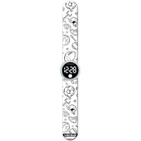 Watchitude Slap Watch Sports Colorable Clock Argenté
