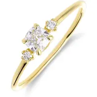 Lucardi Bague or / transparent