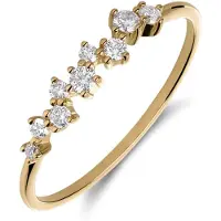 Lucardi Bague or / transparent