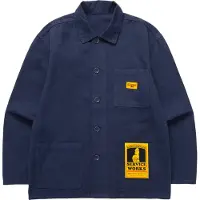 Service Works - Chemise en coton biologique - Canvas Chore Shirt Dark Navy pour Homme en Coton - Taille L