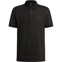 BOSS pour homme. 50531020 Polo Paddy Tape noir (M), Casuel, Coton, Manche courte