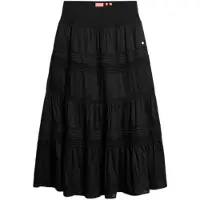 Superdry Ibiza Lace Mix Long Skirt Noir XL Femme