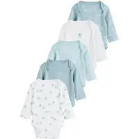 Next Barboteuse / body opal / bleu clair / blanc