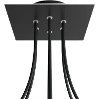 Creative Cables Krovnq206f103 Kit Rose-one Square Matte Black Rose