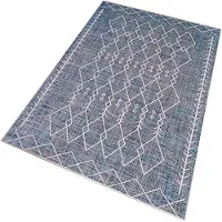 Wellhome 100x150 Cm Wh1025-4 Carpet Bleu