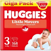 Huggies Little Movers Size 3 Diapers 168 Units Clair