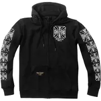 WCC Choppers Dominator Sweat zippé capuche Noir L hommes
