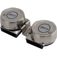 Sea-dog Line Twin Mini Compact Double Horn Argenté