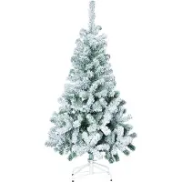 Feeric Sapin de Noël artificiel de 180 cm orné de jolis flocons de neige blancs -