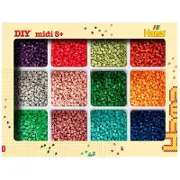 Hama Jeu De Construction Midi Beads And Storage 2025