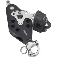 Barton Marine Poulie De Violon T3 Avec Mousqueton Support Et Mâchoire