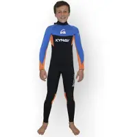 Kynay Combinaison En Néoprène à Manches Longues Et Fermeture éclair Dans Le Dos Pour Junior Surf Ultra Stretch 4 Mm