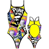 Turbo Maillot De Bain à Fines Bretelles Punk London