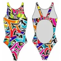 Turbo Graffiti Pro Resist Swimsuit Multicolore M Femme