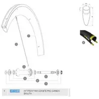 Mavic Jante Avant Comete Pro Carbon Exalith