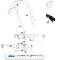 Mavic Jante Avant Ksyrium Pro Ust Disc 19c