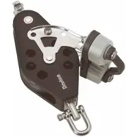 Barton Marine T2 Swivel Violin Pulley With Snap&becket&jaw Argenté