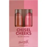 Barry M Chisel Cheeks blush crème en stick duo balení 2x5 g