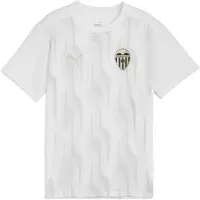 Puma Valencia Cf 23/24 Pre Match Junior Short Sleeve T-shirt Blanc 9-10 Years Enfants