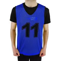 Powershot Numbered 1-11 Junior Training Bib 11 Units Bleu Homme