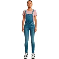 G-Star Salopette Lynn High Waist Skinny - Bleu moyen - Femmes