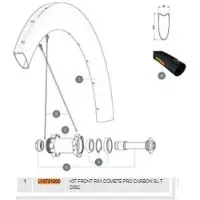 Mavic Jante Comete Pro Carbon Sl Tubular Disc Front