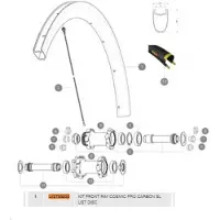 Mavic Jante Cosmic Pro Carbon Sl Ust Disc Front