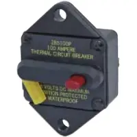 Blue Sea Systems 285 Series Thermals Panel Noir 120 Amp