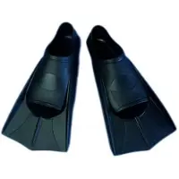 Leisis Silicon Short Swimming Fins Noir EU 33-34