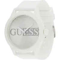GUESS Montre à affichage analogique 'Reputation' blanc