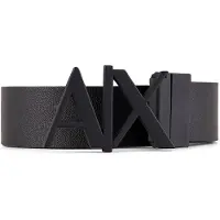 Armani Exchange pour homme. 951017CC50561120 Ceinture en cuir noir (28), Casuel, Classique